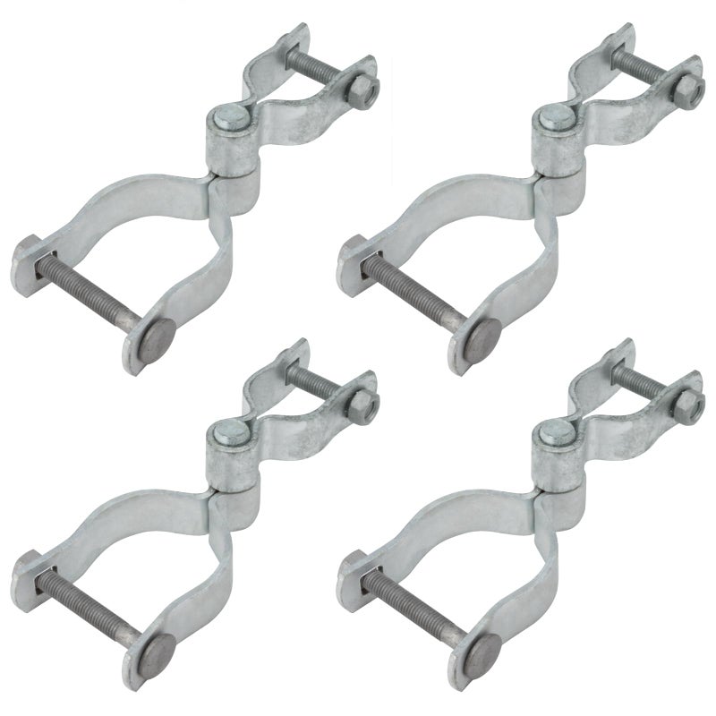 GBGS 4 Sets 2-3/8"" x 1-3/8"" Chain Link Fence Gate Post Hinge,Cattle Corral Rail Hinge,Max Load 220lb - Image 1